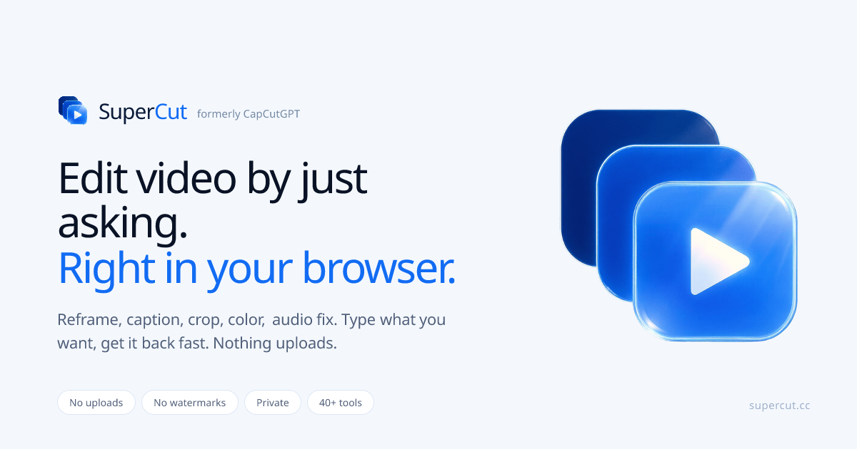 Supercut - AI Video Editor preview